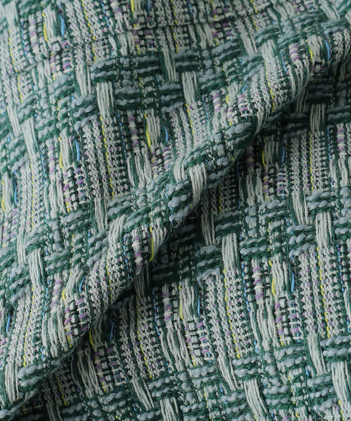 JOURNAL STANDARD relume（ジャーナルスタンダード　レリューム）の「ファンシー ツィード CPO シャツブルゾン（シャツ/ブラウス・メンズ・サックスブルー/オレンジ系その他/グリーン系その他・MEDIUM/LARGE）」の20枚目の写真