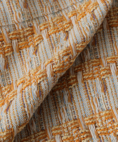 JOURNAL STANDARD relume（ジャーナルスタンダード　レリューム）の「ファンシー ツィード CPO シャツブルゾン（シャツ/ブラウス・メンズ・サックスブルー/オレンジ系その他/グリーン系その他・MEDIUM/LARGE）」の22枚目の写真