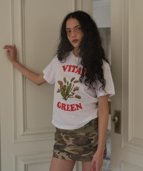 JOINT WORKS(ジョイントワークス)の「OURSAALTY / アワーソルティ Vital green T-shirt(Tシャツ/カットソー・レディース・ホワイト・FREE)」の3枚目の写真