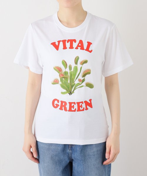 JOINT WORKS(ジョイントワークス)の「OURSAALTY / アワーソルティ Vital green T-shirt(Tシャツ/カットソー・レディース・ホワイト・FREE)」の12枚目の写真