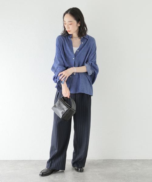 journal standard L'essage(ジャーナルスタンダードレサージュ)の「《SP》GIOLICAデニムシャツ(シャツ/ブラウス・レディース・サックスブルー/ブルー系その他・FREE)」の3枚目の写真