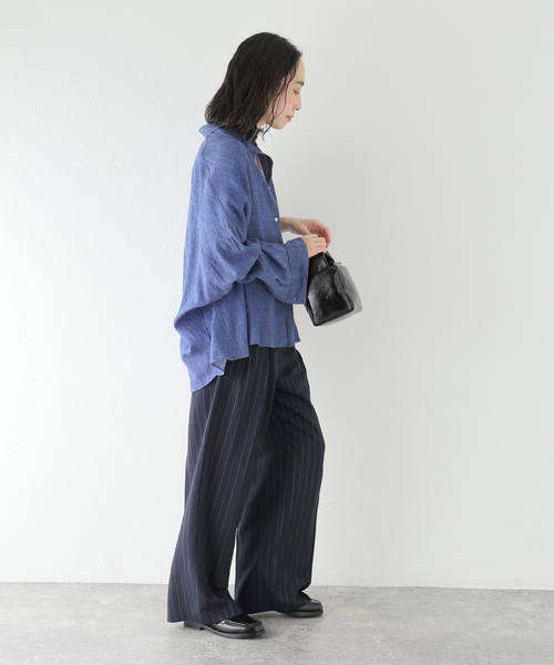 journal standard L'essage(ジャーナルスタンダードレサージュ)の「《SP》GIOLICAデニムシャツ(シャツ/ブラウス・レディース・サックスブルー/ブルー系その他・FREE)」の4枚目の写真