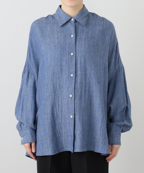 journal standard L'essage(ジャーナルスタンダードレサージュ)の「《SP》GIOLICAデニムシャツ(シャツ/ブラウス・レディース・サックスブルー/ブルー系その他・FREE)」の6枚目の写真
