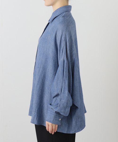 journal standard L'essage(ジャーナルスタンダードレサージュ)の「《SP》GIOLICAデニムシャツ(シャツ/ブラウス・レディース・サックスブルー/ブルー系その他・FREE)」の7枚目の写真