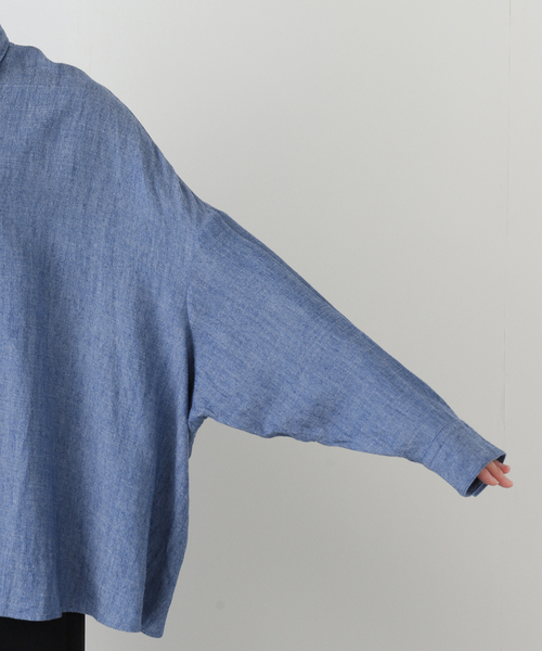 journal standard L'essage(ジャーナルスタンダードレサージュ)の「《SP》GIOLICAデニムシャツ(シャツ/ブラウス・レディース・サックスブルー/ブルー系その他・FREE)」の9枚目の写真