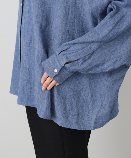 journal standard L'essage(ジャーナルスタンダードレサージュ)の「《SP》GIOLICAデニムシャツ(シャツ/ブラウス・レディース・サックスブルー/ブルー系その他・FREE)」の10枚目の写真