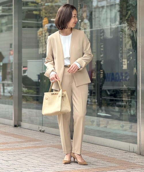 NOLLEY’S（ノーリーズ）の「HINERI　スエードバッグM（トートバッグ・レディース・ベージュ・FREE）」の18枚目の写真