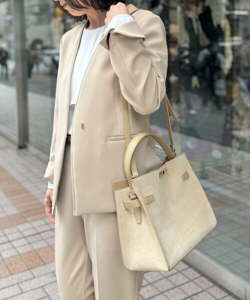 NOLLEY’S（ノーリーズ）の「HINERI　スエードバッグM（トートバッグ・レディース・ベージュ・FREE）」の19枚目の写真