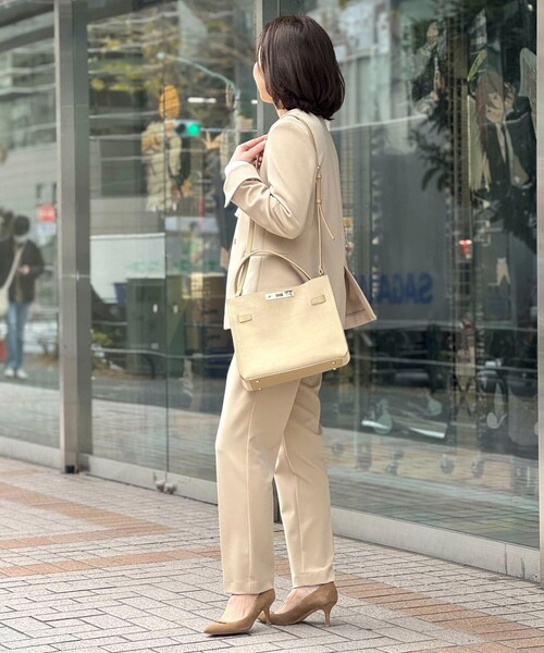 NOLLEY’S（ノーリーズ）の「HINERI　スエードバッグM（トートバッグ・レディース・ベージュ・FREE）」の7枚目の写真