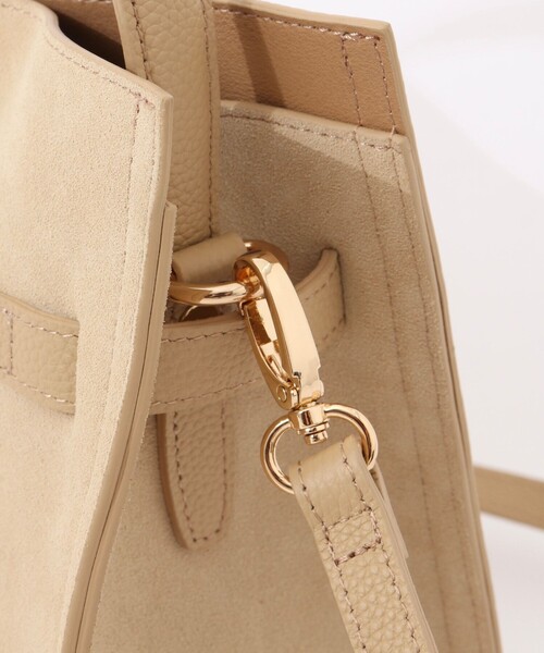 NOLLEY’S（ノーリーズ）の「HINERI　スエードバッグM（トートバッグ・レディース・ベージュ・FREE）」の12枚目の写真