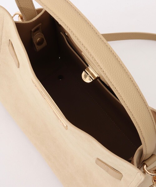 NOLLEY’S（ノーリーズ）の「HINERI　スエードバッグM（トートバッグ・レディース・ベージュ・FREE）」の14枚目の写真