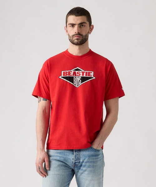 Levi's(リーバイス)の「Levi's/リーバイス Levi's(R) x BEASTIE BOYS LOGO Tシャツ(Tシャツ/カットソー・メンズ・レッド・S/M/L/XL)」の17枚目の写真