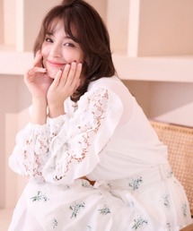 Chesty（チェスティー）の「レースフリルスリーブブラウス（シャツ/ブラウス）」