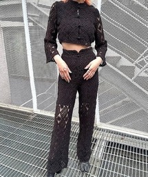 【ENCLOSURE】Crochet china pants