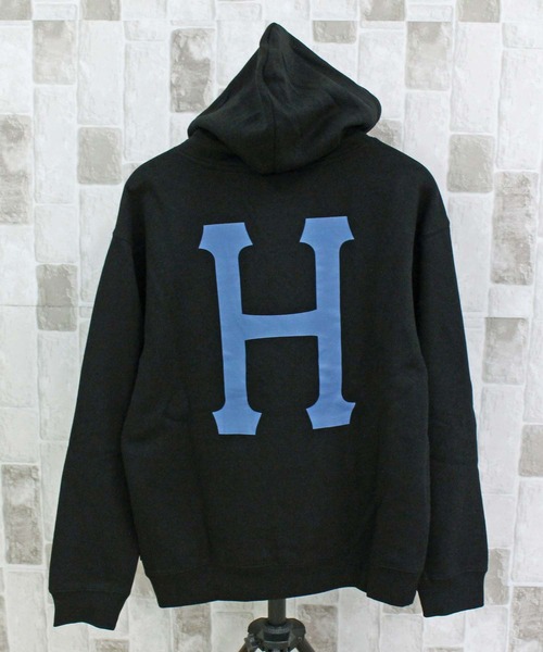 HUF(ハフ)の「ハフ クラシック プルオーバー フーディ スウェットパーカー HUF CLASSIC H P/O HOODI(パーカー・メンズ・ブラック・XXL/S/M/L/XL)」の1枚目の写真