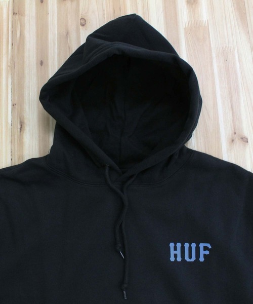 HUF(ハフ)の「ハフ クラシック プルオーバー フーディ スウェットパーカー HUF CLASSIC H P/O HOODI(パーカー・メンズ・ブラック・XXL/S/M/L/XL)」の8枚目の写真