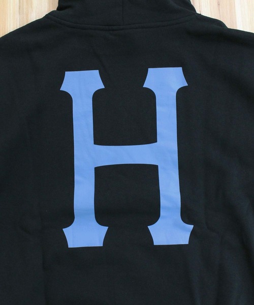 HUF(ハフ)の「ハフ クラシック プルオーバー フーディ スウェットパーカー HUF CLASSIC H P/O HOODI(パーカー・メンズ・ブラック・XXL/S/M/L/XL)」の4枚目の写真