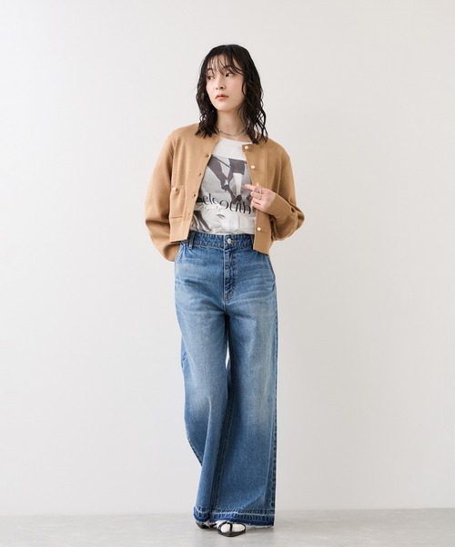 VIS（ビス）の「ロゴ＆フォトアソートプリントロンT（Tシャツ/カットソー・レディース・ホワイト/ホワイト系その他・FREE）」の14枚目の写真