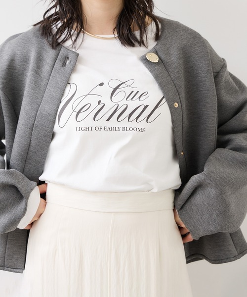 VIS（ビス）の「ロゴ＆フォトアソートプリントロンT（Tシャツ/カットソー・レディース・ホワイト/ホワイト系その他・FREE）」の6枚目の写真