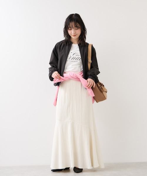 VIS（ビス）の「ロゴ＆フォトアソートプリントロンT（Tシャツ/カットソー・レディース・ホワイト/ホワイト系その他・FREE）」の5枚目の写真