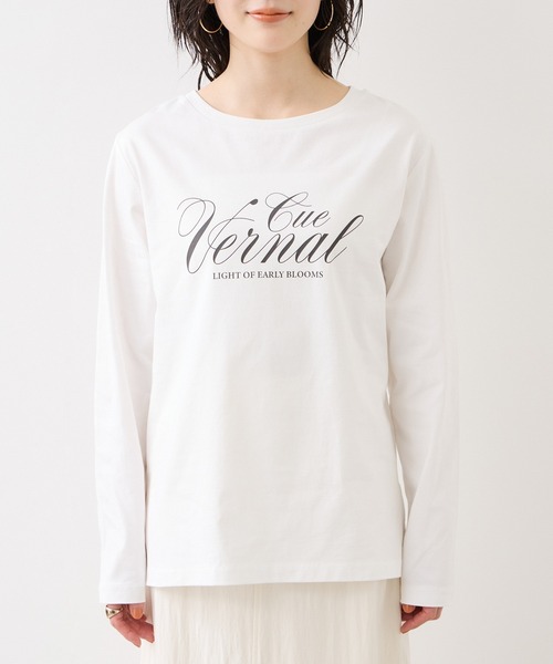 VIS（ビス）の「ロゴ＆フォトアソートプリントロンT（Tシャツ/カットソー・レディース・ホワイト/ホワイト系その他・FREE）」の15枚目の写真