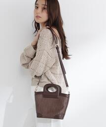 NATURAL BEAUTY BASIC | 【Oggi.jp掲載】パンチングメッシュミニバスケットバッグ(ショルダーバッグ)