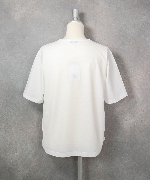 STUDIO PICONE(スタジオピッコーネ)の「コットン100%冷感プリントプルオーバー(Tシャツ/カットソー・レディース・ホワイト×グリーン/ホワイト×パープル/ホワイト系その他・LL/L/M)」の5枚目の写真