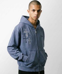 SUPPLIER（サプライヤー）の「ジップパーカー｜Multiple Cross Rhinestone Zip Hoodie｜SUPPLIER（パーカー）」