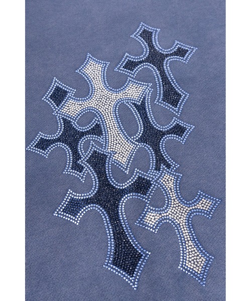 SUPPLIER（サプライヤー）の「ジップパーカー｜Multiple Cross Rhinestone Zip Hoodie｜SUPPLIER（パーカー・メンズ・ブラック/ブルー・SMALL/MEDIUM/LARGE/X-LARGE）」の11枚目の写真