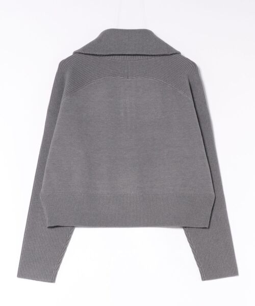 MIDWEST（ミッドウエスト）の「anuke  Zip Rib Knit（ニット/セーター・レディース・ベージュ/ダークグレー・FREE）」の10枚目の写真