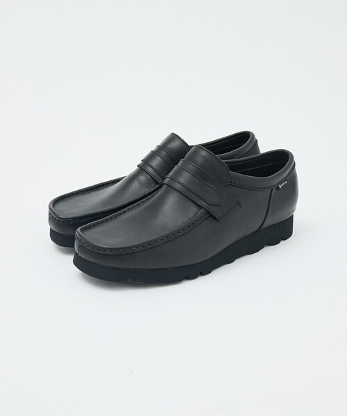 Clarks（クラークス）の「【CLARKS/クラークス】Walla Loafer GTX /ワラローファー/Black Suede / Black leather（ローファー・メンズ・ブラック系その他2/ブラック系その他・8.5/8/7.5/7）」の4枚目の写真