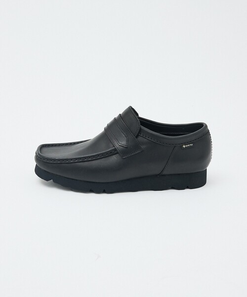Clarks（クラークス）の「【CLARKS/クラークス】Walla Loafer GTX /ワラローファー/Black Suede / Black leather（ローファー・メンズ・ブラック系その他2/ブラック系その他・8.5/8/7.5/7）」の5枚目の写真