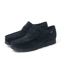 Clarks(�N���[�N�X)�́yCLARKS/�N���[�N�X�zWalla Loafer GTX /�������[�t�@�[/Black Suede / Black leather(���[�t�@�[)