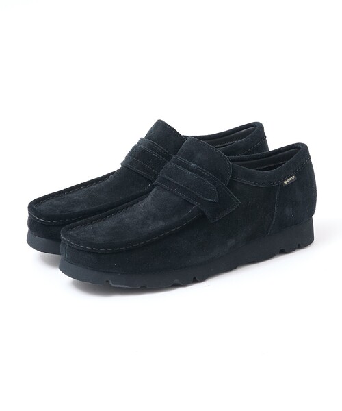 Clarks(クラークス)の「【CLARKS/クラークス】Walla Loafer GTX /ワラローファー/Black Suede / Black leather(ローファー・メンズ・ブラック系その他2/ブラック系その他・8.5/8/7.5/7)」の1枚目の写真