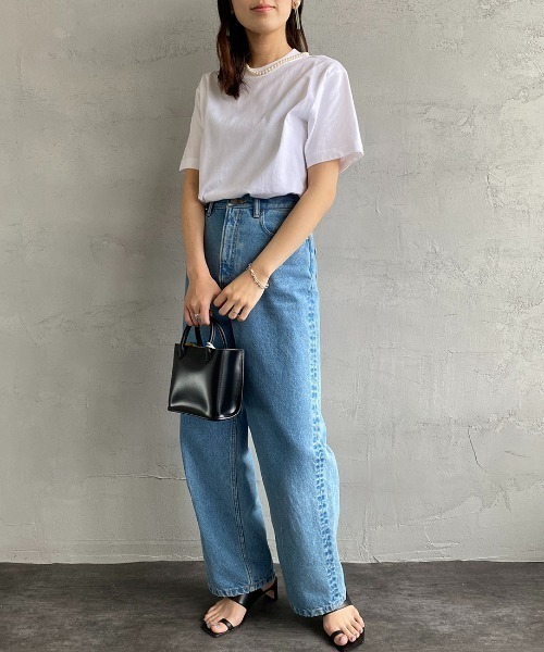 HANES（ヘインズ）の「【WEB限定】[HANES/ヘインズ] BEEFY ショートスリーブパックTシャツ（Tシャツ/カットソー・レディース・ブラック/ヘザーグレー/ホワイト/ネイビー・XL/L/M/S/XS）」の6枚目の写真