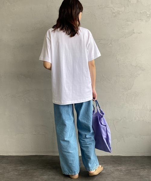 HANES（ヘインズ）の「【WEB限定】[HANES/ヘインズ] BEEFY ショートスリーブパックTシャツ（Tシャツ/カットソー・レディース・ブラック/ヘザーグレー/ホワイト/ネイビー・XL/L/M/S/XS）」の15枚目の写真