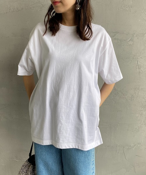 HANES（ヘインズ）の「【WEB限定】[HANES/ヘインズ] BEEFY ショートスリーブパックTシャツ（Tシャツ/カットソー・レディース・ブラック/ヘザーグレー/ホワイト/ネイビー・XL/L/M/S/XS）」の18枚目の写真