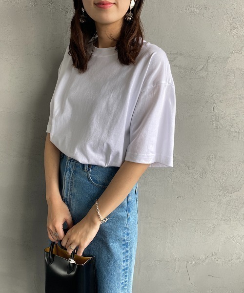 HANES（ヘインズ）の「【WEB限定】[HANES/ヘインズ] BEEFY ショートスリーブパックTシャツ（Tシャツ/カットソー・レディース・ブラック/ヘザーグレー/ホワイト/ネイビー/ダークブラウン・XL/L/M/S/XS）」の22枚目の写真