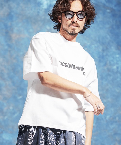 Jih Nunc(ジーヌンク)の「mt10232-オーガニックコットンフロントプリントTシャツ(JIH-R1184)(Tシャツ/カットソー・メンズ・ホワイト/ブラック・L/M/S)」の9枚目の写真