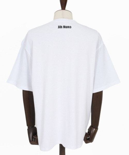 Jih Nunc(ジーヌンク)の「mt10232-オーガニックコットンフロントプリントTシャツ(JIH-R1184)(Tシャツ/カットソー・メンズ・ホワイト/ブラック・L/M/S)」の16枚目の写真