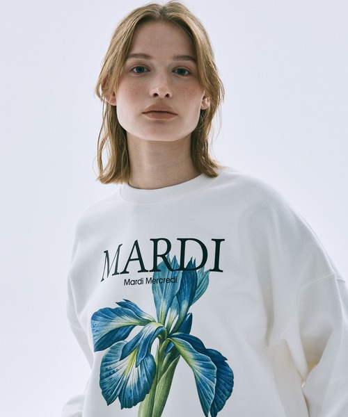 Mardi Mercredi(マルディメクルディ)の「SWEATSHIRT LILIES/ スウェット シャツ リリー(スウェット・レディース・グレー/ヘザーグレー/ホワイト・FREE)」の20枚目の写真