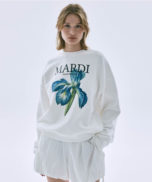 Mardi Mercredi(マルディメクルディ)の「SWEATSHIRT LILIES/ スウェット シャツ リリー(スウェット・レディース・グレー/ヘザーグレー/ホワイト・FREE)」の21枚目の写真