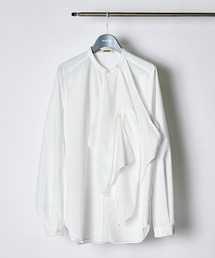 RUMCHE（ラムシェ）の「Tuck Chief Band Collar Shirt / タックチーフバンドカラーシャツ（シャツ/ブラウス）」