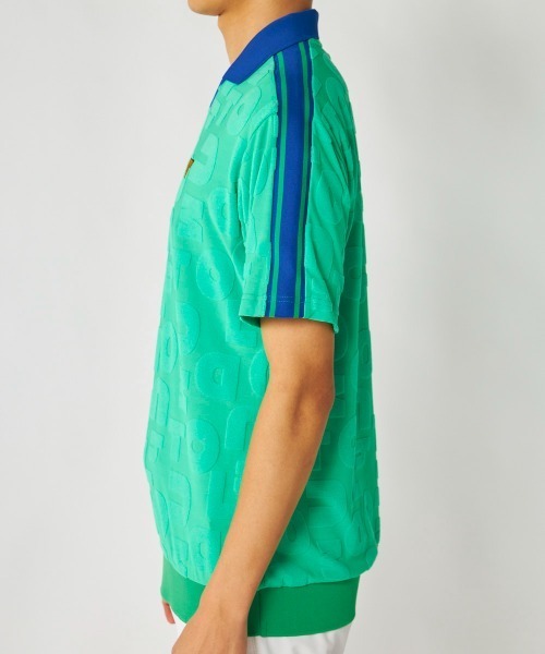 Loudmouth(ラウドマウス)の「LOUDMOUTH/ラウドマウス ゴルフウェア パイルジャガード UVカット 半袖 シャツ(シャツ/ブラウス・メンズ・グリーン/ホワイト/ネイビー・LL/L/M/3L)」の9枚目の写真