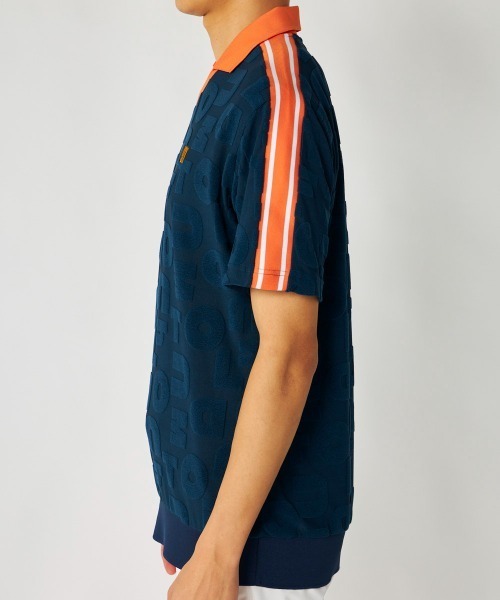 Loudmouth(ラウドマウス)の「LOUDMOUTH/ラウドマウス ゴルフウェア パイルジャガード UVカット 半袖 シャツ(シャツ/ブラウス・メンズ・グリーン/ホワイト/ネイビー・LL/L/M/3L)」の13枚目の写真