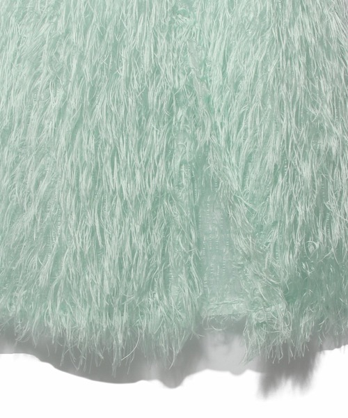 UNUS(ユナス)の「UNUS / Feather Skirt(スカート・レディース・ホワイト/ライトグリーン・FREE)」の6枚目の写真