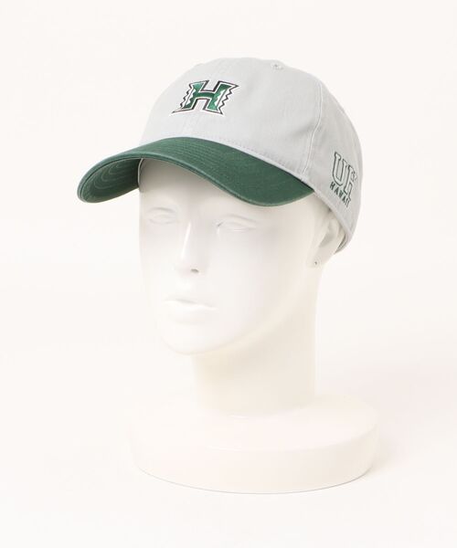 OVERRIDE（オーバーライド）の「UNIVERSITY OF HAWAII  TWILL WASHED CAP / カレッジ（キャップ・レディース・ブラック/グレー・57~59cm）」の2枚目の写真