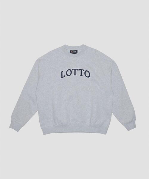 LOTTO（ロット）の「LOTTO　ARCH LOGO SWEAT PULLOVER（スウェット・メンズ・グレー/ブラック/ベージュ・MEDIUM/LARGE/X-LARGE/XX-LARGE）」の3枚目の写真