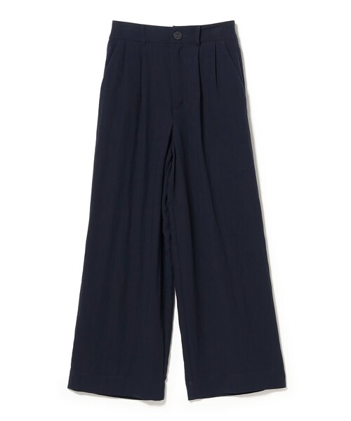 Ray BEAMS（レイビームス）の「ワイド ストレート 2タック パンツ（その他パンツ・レディース・ネイビー/ダークブラウン・0/1）」の18枚目の写真