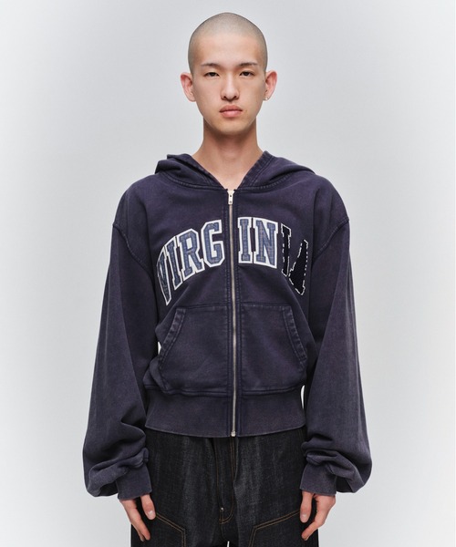 JIEDA(ジエダ)の「VIRGINIA HOODIE(パーカー・メンズ・ブラック/ブラウン/ネイビー・1/2)」の3枚目の写真